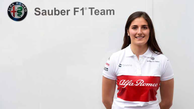 Σε ρόλο οδηγού μονοθεσίου F1 η Tatiana Calderon