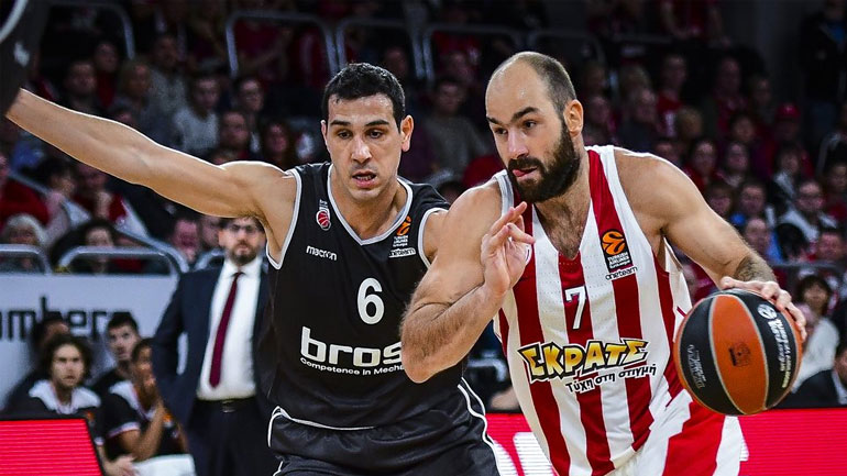 Πέμπτη συνεχόμενη νίκη για τον Ολυμπιακό, 87-79 την Μπάμπεργκ