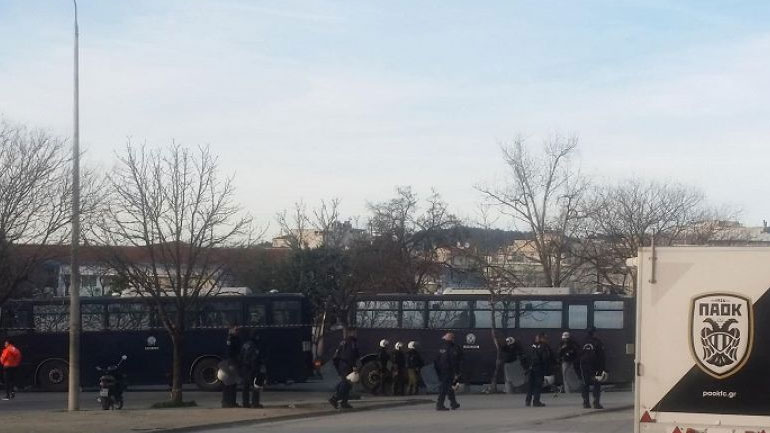 Δρακόντεια μέτρα ασφαλείας έξω από την Τούμπα