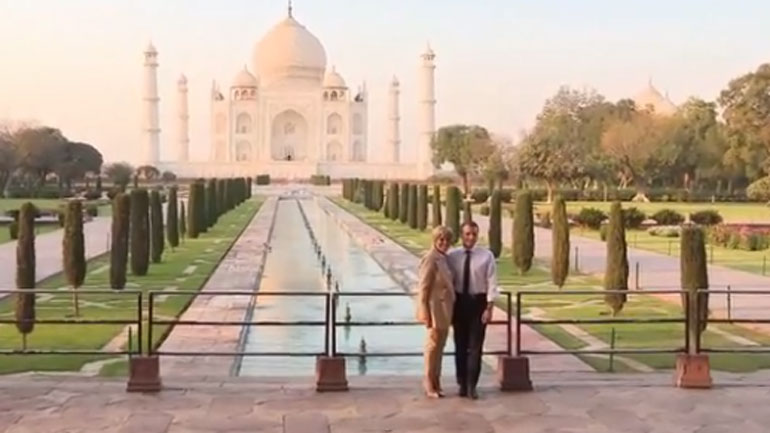 Ρομαντική απόδραση του ζεύγους Μακρόν στο Ταζ Μαχάλ