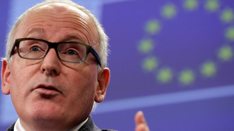 Τίμερμανς: Ενδεχόμενο αντίμετρων της ΕΕ στην επιβολή δασμών από τις ΗΠΑ