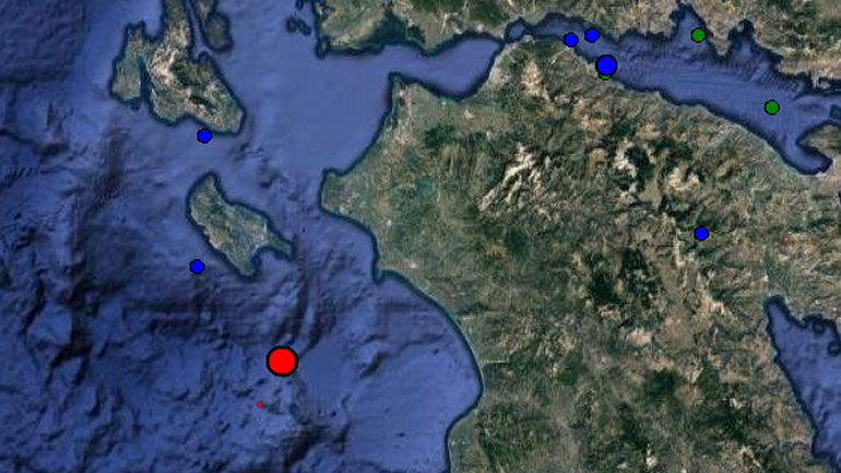 Σεισμός 3,9R στη Ζάκυνθο