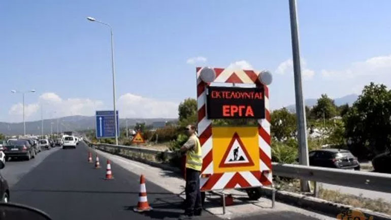 Εργασίες συντήρησης στην εθνική οδό Θεσσαλονίκης – Ν. Μουδανιών