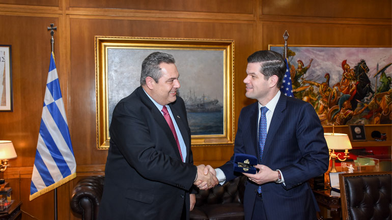 Συνάντηση του Π. Καμμένου με τον Υφ. Εξωτερικών των ΗΠΑ για θέματα Ευρώπης