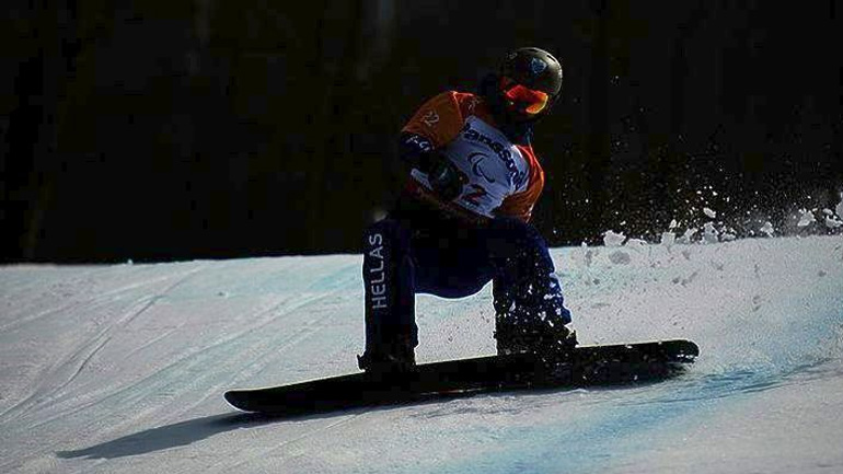 O Πετράκης στην 19η θέση στο Banked Slalom