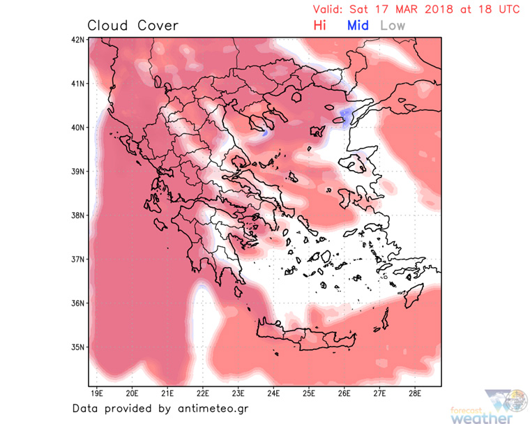 Νεφοκάλυψη (απόγευμα Σαββάτου)