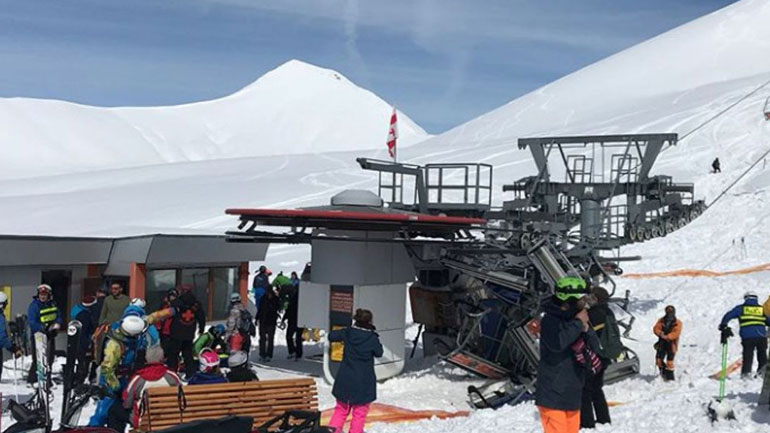 Γεωργία: Οκτώ τραυματίες από βλάβη σε «λιφτ» χιονοδρομικού κέντρου