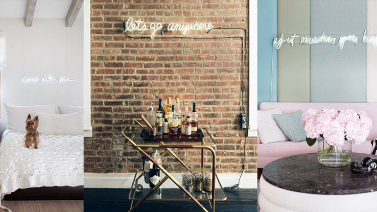 Οι neon επιγραφές είναι το νέο home trend που κάνει θραύση!