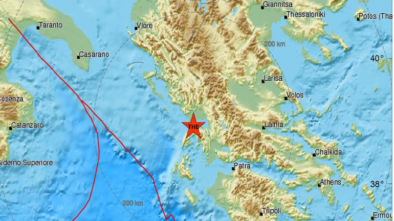 Σεισμός 3,4 Ρίχτερ στην Πρέβεζα