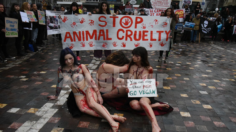 Εντυπωσιακή πανελλαδική διαμαρτυρία στο Μοναστηράκι για τα δικαιώματα των ζώων Εντυπωσιακή πανελλαδική διαμαρτυρία στο Μοναστηράκι για τα δικαιώματα των ζώων