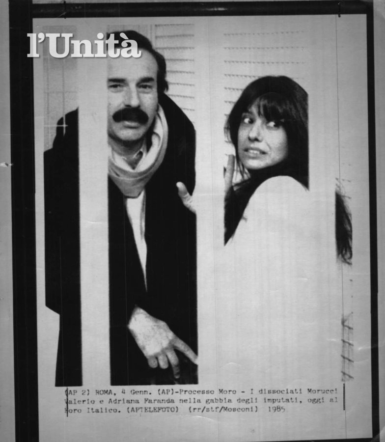 Valerio Morucci και Adriana Faranda, μέλη των Ερυθρών Ταξιαρχιών