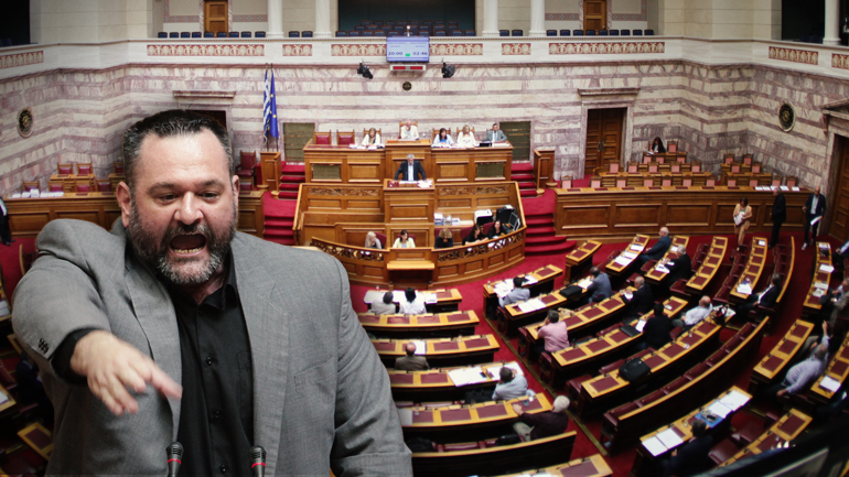 Παραλίγο να πέσει ξύλο στη Βουλή