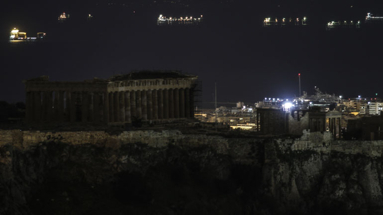 Η Ακρόπολη στο «σκοτάδι» για την «Ώρα της Γης»