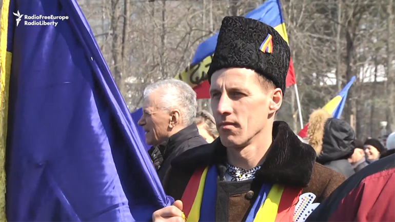 Μολδαβία: Διαδήλωση υπέρ της ένωσης με τη Ρουμανία