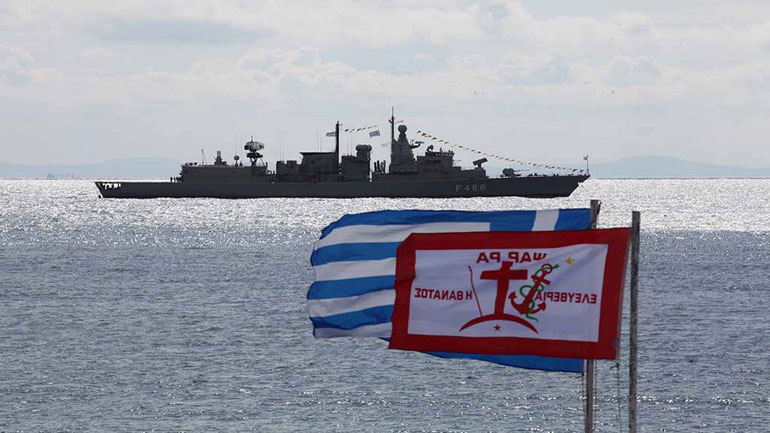 Το Πολεμικό Ναυτικό τίμησε την Εθνική Επέτειο στα Ψαρά, παρουσία του πρωθυπουργού