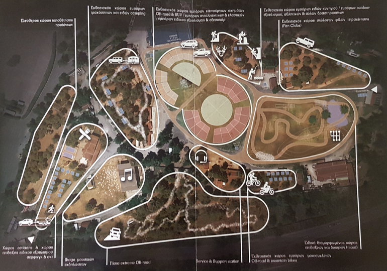 H μακέτα του χώρου των... 100 στρεμμάτων