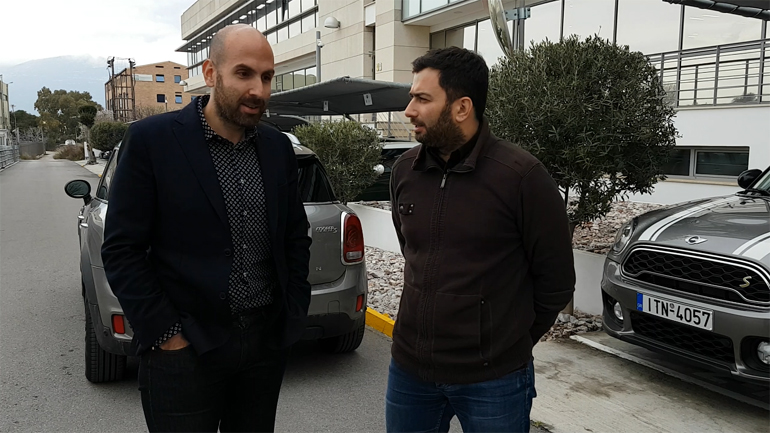 Ο Κωνσταντίνος Κίντζιος με τον υπογράφοντα