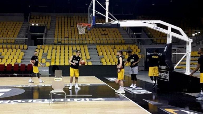 Μπάσκετ: Πρώτη προπόνηση στο Στρασβούργο για την ΑΕΚ