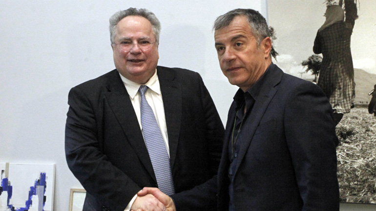 Ενημέρωση του Στ. Θεοδωράκη από τον Ν. Κοτζιά για το Σκοπιανό