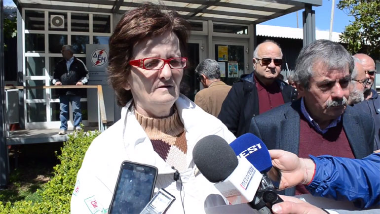 Συγκέντρωση διαμαρτυρίας στη Δ.Ε.Η. Καλαμάτας