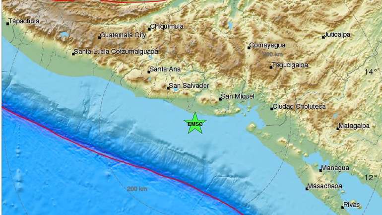 Σεισμός 5,7R ταρακούνησε το Ελ Σαλβαδόρ