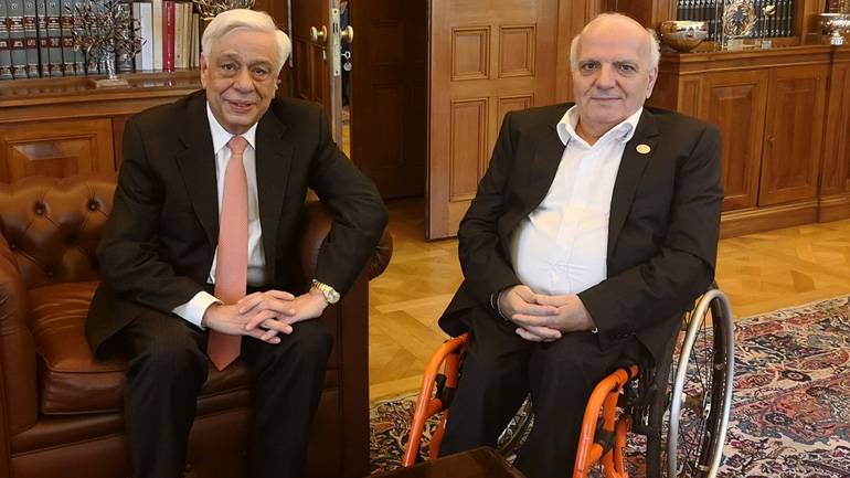 Συνάντηση του Π.τ.Δ. Προκόπιου Παυλόπουλου με τον πρόεδρο της ΕΠΕ Γιώργο Φουντουλάκη Συνάντηση του Π.τ.Δ. Προκόπιου Παυλόπουλου με τον πρόεδρο της ΕΠΕ Γιώργο Φουντουλάκη