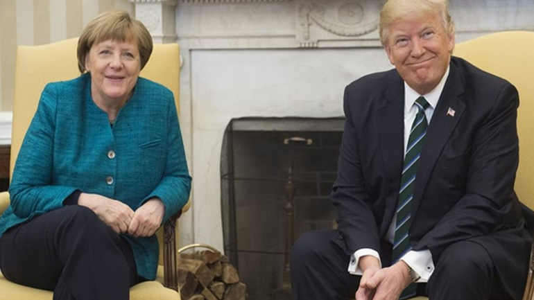 Bild: Συνάντηση Μέρκελ-Τραμπ στις ΗΠΑ