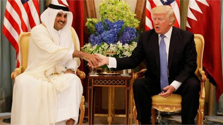 Ο εμίρης του Κατάρ στον Λευκό Οίκο