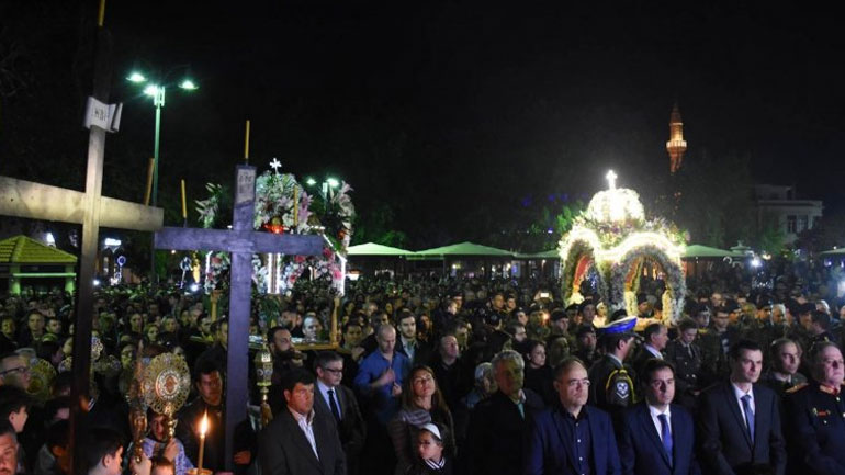 Χίος: Επιτάφιος με μηνύματα προς την Άγκυρα και τη σκέψη στην Ανδριανούπολη