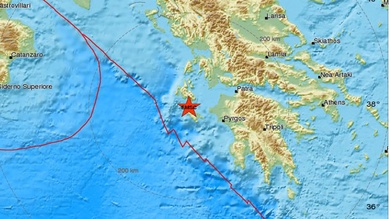 Σεισμός 3,7 Ρίχτερ στην Κεφαλονιά