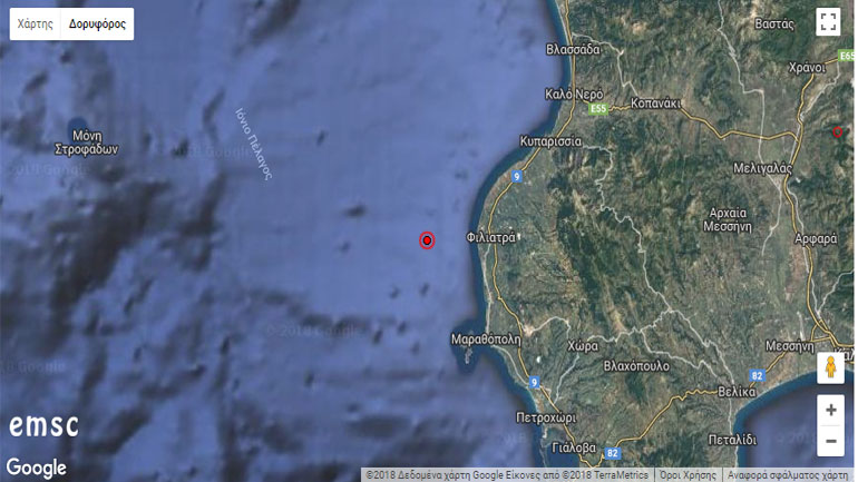 Σεισμός 3,6 Ρίχτερ στα Φιλιατρά