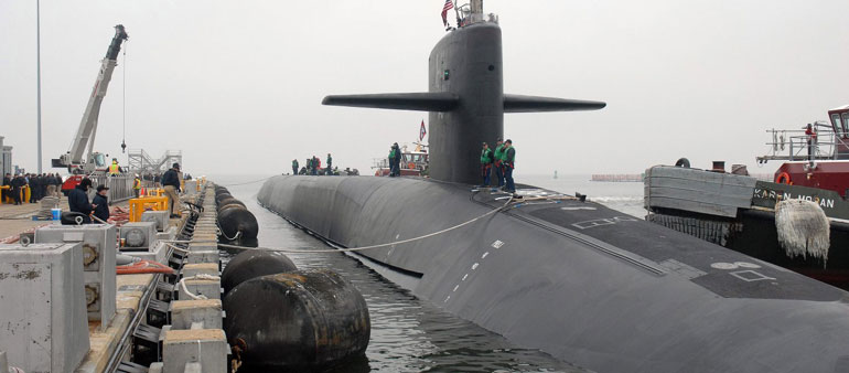  Το USS Georgia εθεάθη για τελευταία φορά στις 28 Μαρτίου στην Καρθαγένη 