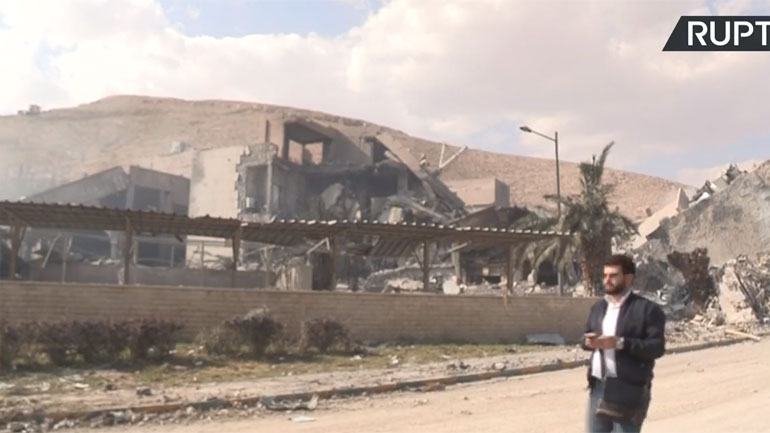 Δείτε εικόνες από το Ινστιτούτο Ερευνών της Δαμασκού που βομβαρδίστηκε Δείτε εικόνες από το Ινστιτούτο Ερευνών της Δαμασκού που βομβαρδίστηκε