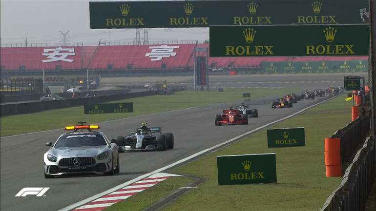 Η εμφάνιση του αυτοκινήτου ασφαλείας άλλαξε την ροή του αγώνα