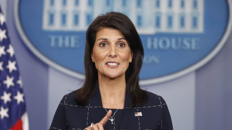 Η πρέσβειρα των ΗΠΑ στον ΟΗΕ Νίκι Χέιλι