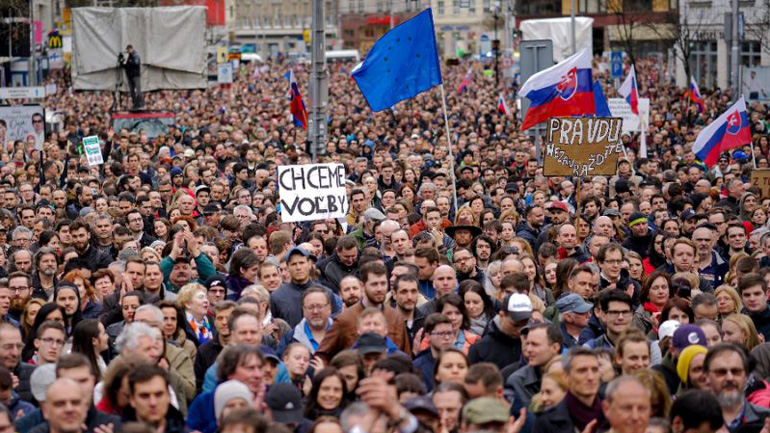 Σλοβακία: Νέα διαδήλωση με αίτημα την παραίτηση του αρχηγού της αστυνομίας