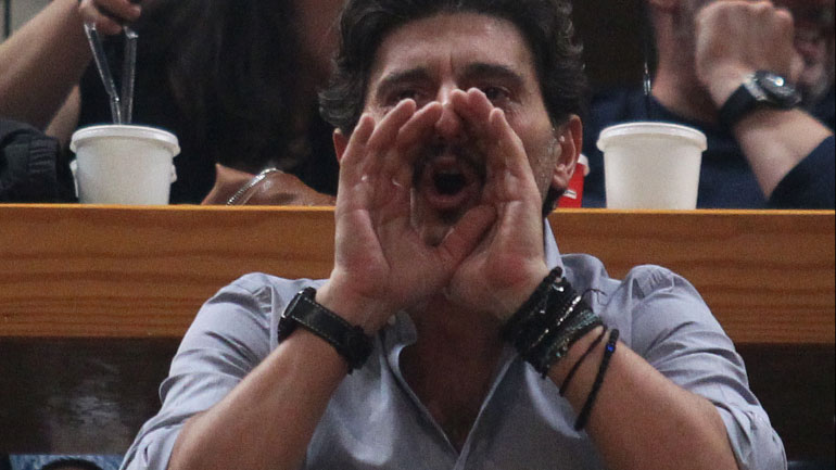 Στο κλειστό του ΟΑΚΑ ο Γιαννακόπουλος