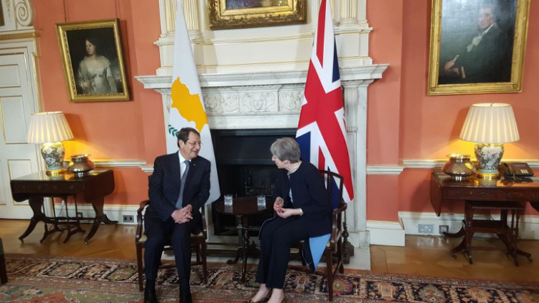 Βρετανία: Συνάντηση του Κύπριου προέδρου Αναστασιάδη με την Τερέζα Μέι