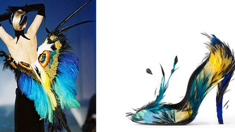 Birds in Fashion: Φτερωτές δημιουργίες και πολύχρωμα πούπουλα στα ντεφιλέ των διασημότερων οίκων μόδας