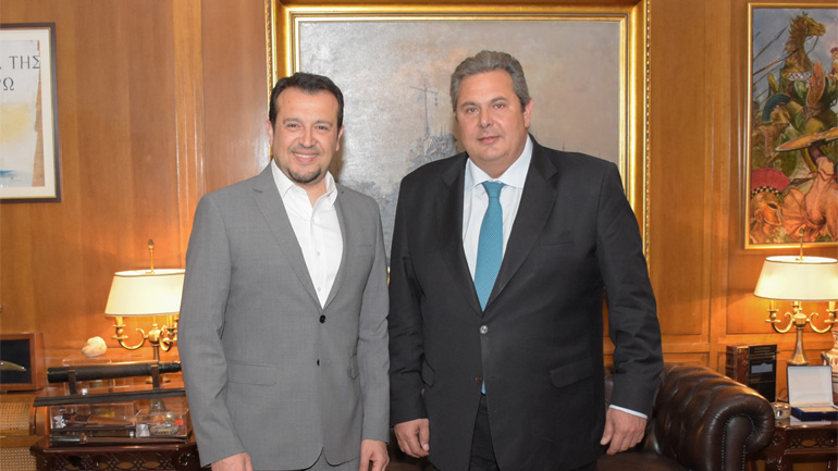 Συνάντηση Πάνου Καμμένου με τον Νίκο Παππά