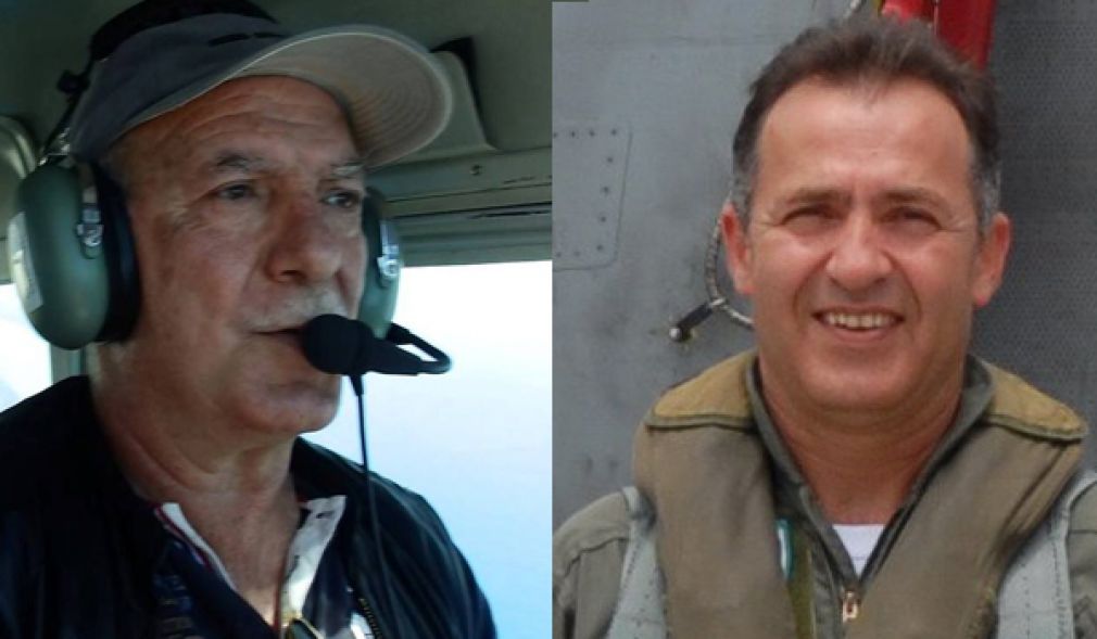 Aριστερά ο Δημοσθένης Σεραφειμίδης