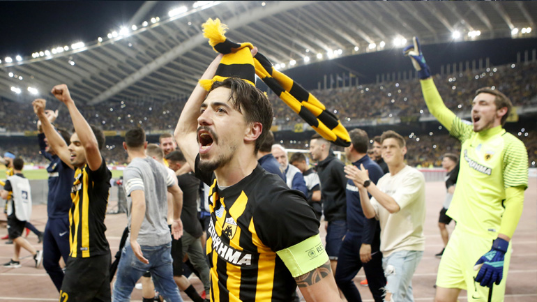 ΑΕΚ: Οι πανηγυρισμοί των πρωταθλητών