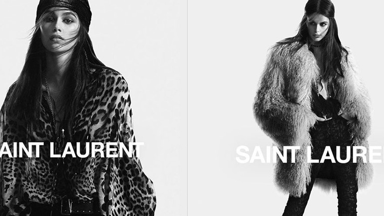 H Kaia Gerber πρωταγωνιστεί στη νέα καμπάνια του οίκου Saint Laurent