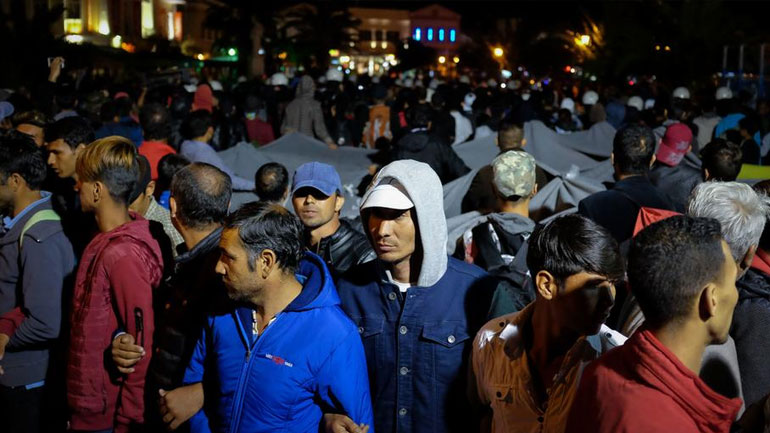 Handelsblatt: «Έξαρση βίας στη Λέσβο»