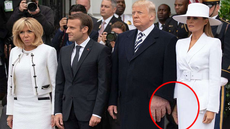 Η Μελάνια αποφεύγει το «χάδι» του Τραμπ