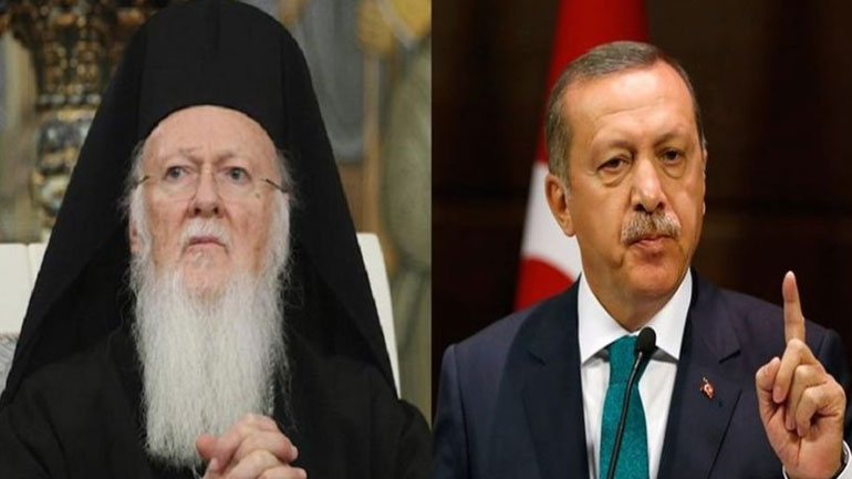 Σε εξέλιξη η συνάντηση Βαρθολομαίου – Ερντογάν