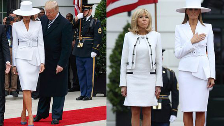 Γιατί όλοι σήμερα ασχολούνται με το total white look της Μελάνια Τραμπ;