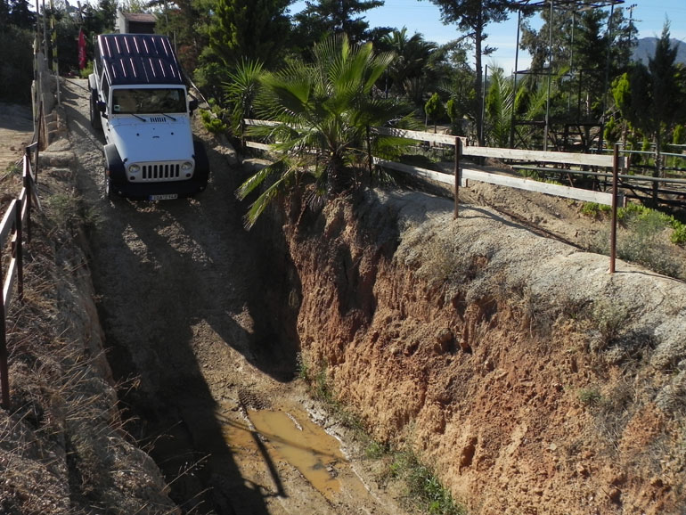 Το κατέβασμα από τέτοια κλίση γίνεται παιχνίδι αν έχεις στα χέρια σου αυτό το Wragler που είχα και εγώ...