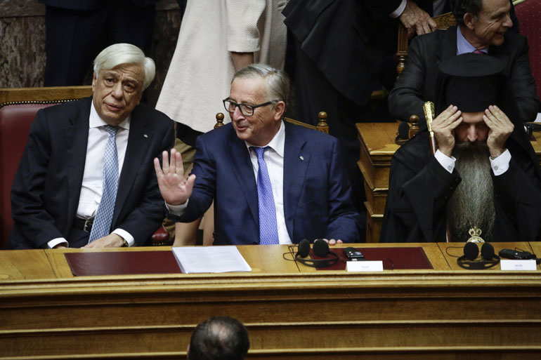 Ο Πρόεδρος της Δημοκρατίας με τον Ζαν Κλοντ Γιούνκερ