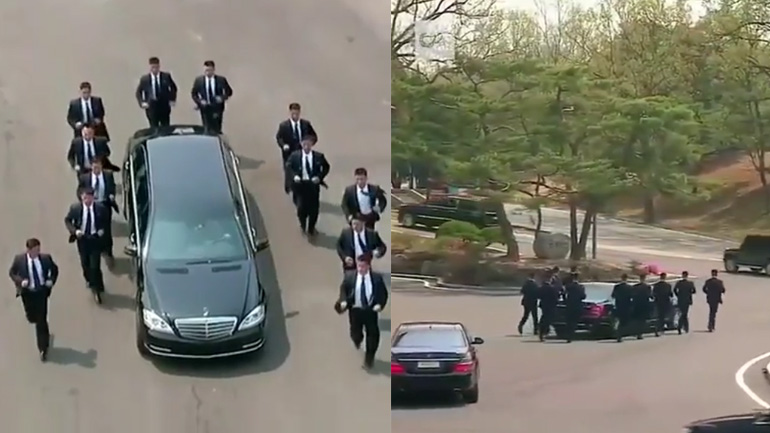 Kim Jong – RUN! Οι 12 σωματοφύλακες τρέχουν δίπλα στον ηγέτη